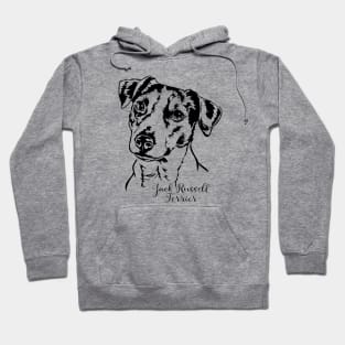 Funny Jack Russell Terrier dog portrait gift Hoodie